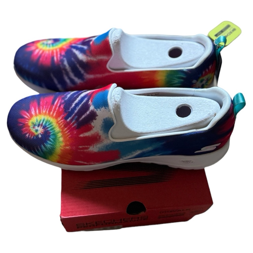Skechers Slip-On Sneakers - Tie-Dye Rainbow - Picture 3 of 5